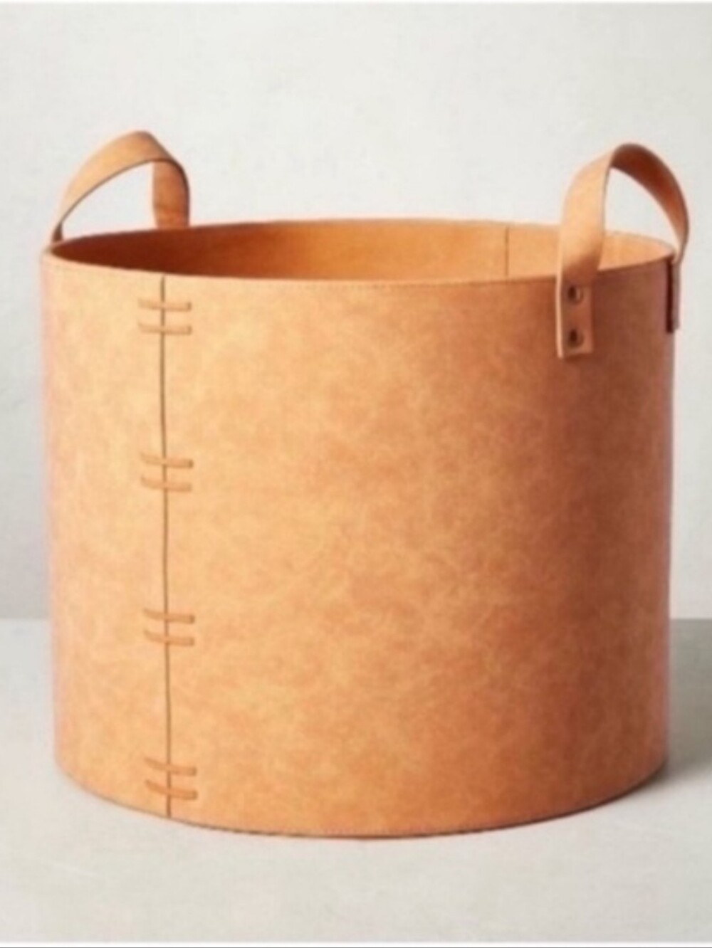 Hearth & Hand Large Faux Leather Storage Bin with Handles